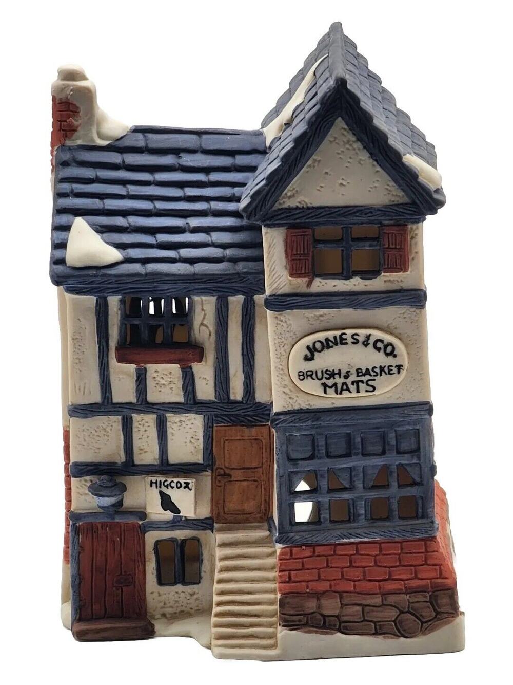 Dept 56 Jones & Co. Brush & Basket Mats Heritage Village Dickens Series VTG 1984